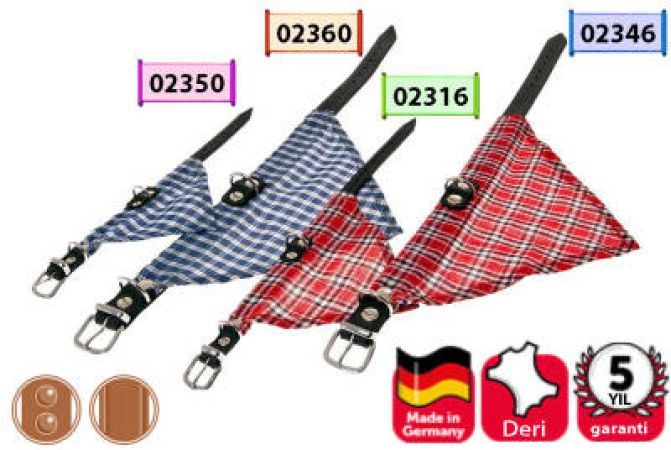 Karlie Deri Bandanalı Boyun Tasması 57 cm Mavi