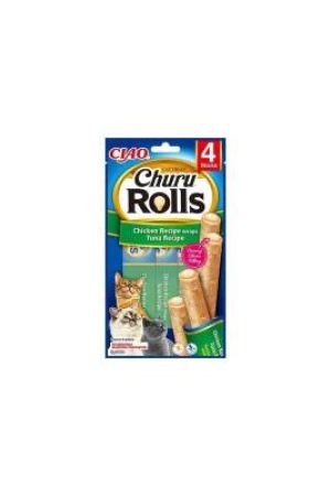 Ciao Churu Rols Sticks Tavuk Sargılı ve Ton Balıklı Kedi Ödül Maması 4 X 10 gr