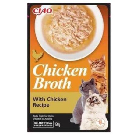 Ciao Chicken Churu Broth Tavuklu ve Tavuk Sulu Kedi Ödül Maması 50 gr
