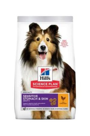 Hill's SCIENCE PLAN Sensitive Skin Tavuklu Orta Irk Yetişkin Köpek Maması 14 kg