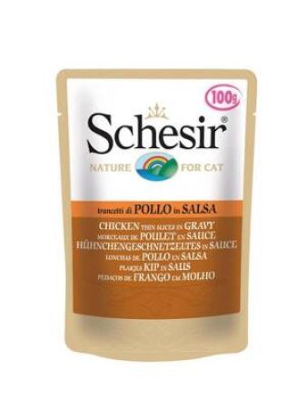 Schesir Pouch Kıyılmış Tavuklu Kedi Konservesi 85 gr
