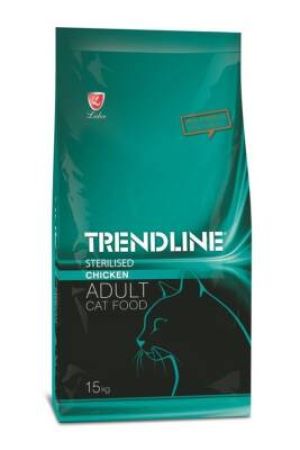 Trendline Kısırlaştırılmış Tavuklu Yetişkin Kedi Maması 15 kg