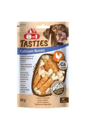 8in1 Tasties Calcium Bones Tavuk Sargılı Köpek Ödülü 85 gr