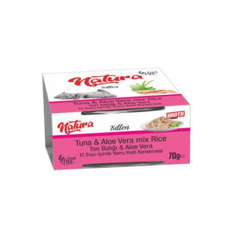 Natura Ton Balıklı ve Aleoveralı Yavru Kedi Konservesi 70 gr