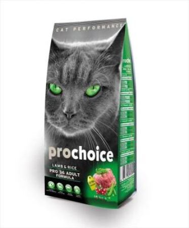 Prochoice Pro 36 Kuzulu ve Pirinçli Yetişkin Kedi Maması 15 kg