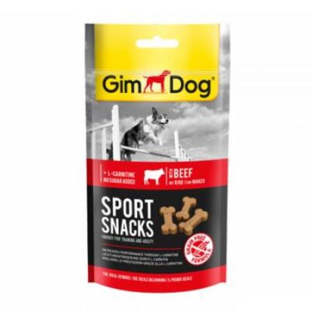 GimDog Sportsnacks Beef Sığır Etli Köpek Eğitim Ödül Tableti 60 gr