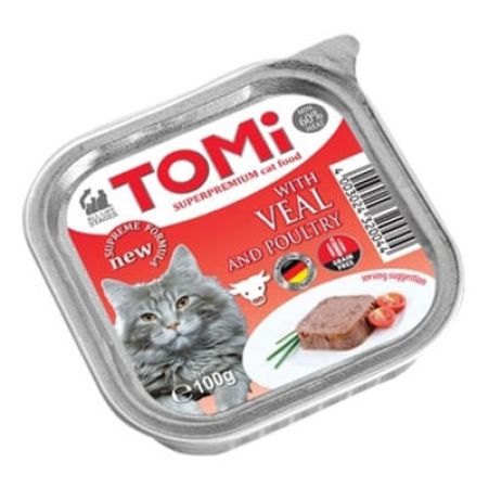 Tomi Dana Etli ve Kümes Hayvanlı Pate Kedi Yaş Maması 100 Gr