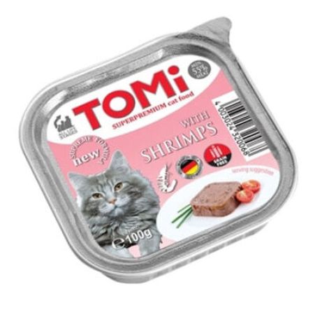 Tomi Karidesli Pate Kedi Yaş Maması 100 Gr
