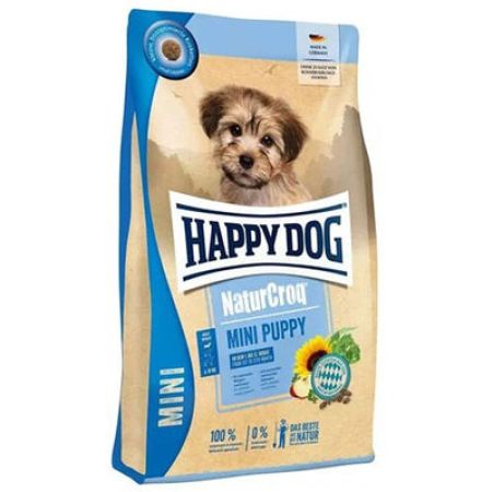 Happy Dog Mini Puppy NaturCroq Küçük Irk Köpek Maması 4 Kg + Dr.Clauders Ödül 80 Gr