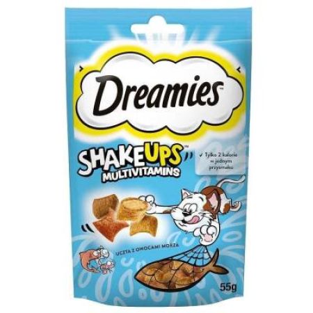 Dreamies Shake Ups Ton Balığı Somon Ve Karidesli Kedi Ödülü 55 Gr