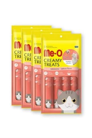Me-O Kremalı Somonlu Kedi Sıvı Ödül Maması 60 Grx 4 Adet