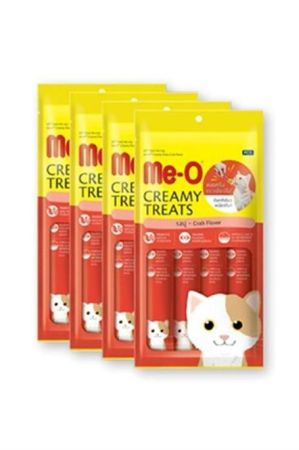 Me-O Kremalı Yengeçli Kedi Sıvı Ödül Maması 4''lü Çubuk 60 g