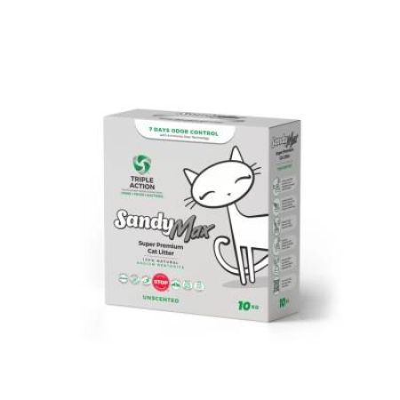 Sandy Max Triple Action Topaklanan Bentonit Kedi Kumu 10 lt