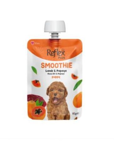 Reflex Plus Smoothie Kuzu Etli ve Papayalı Yavru Köpek Ödül Maması 85 Gr