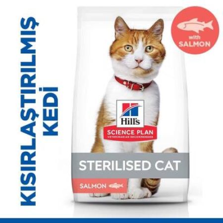 Hill's Science Plan Kısırlaştırılmış Yetişkin Somon Balıklı Kedi Maması 3 kg