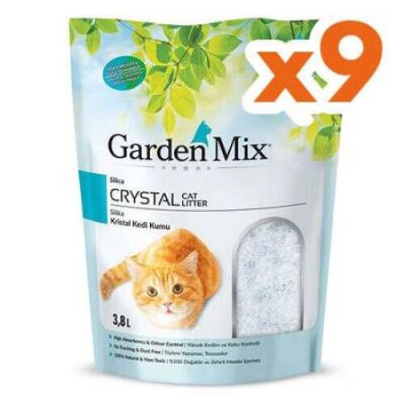 Garden Mix  Kristal Kedi Kumu 3,8 lt X 9 Adet