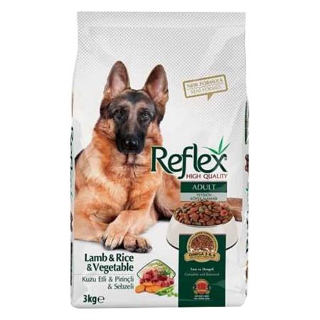 Reflex Kuzulu Etli ve Sebzeli Yetişkin Kuru Köpek Maması 3 kg 