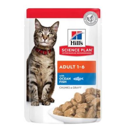 Hill's SCIENCE PLAN Gravy Okyanus Balıklı Yetişkin Kedi Konservesi 85 Gr