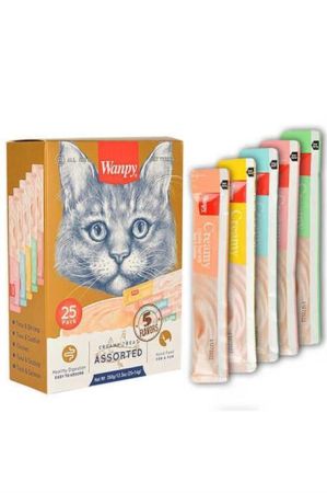 Wanpy Karışık Kedi Sıvı Ödülü 14 gr 25li 2 Eko Paket