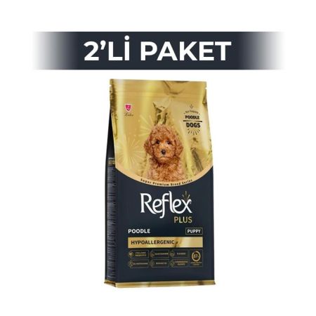 Reflex Plus Poodle Hypoallergenic Tavuklu Yavru Köpek Maması 1,5 kg 2 Adet