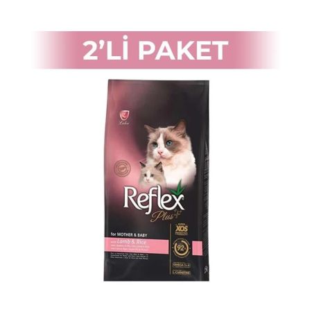 Reflex Plus Mother&BabyCat Kuzu Etli Yavru Kedi Maması 1,5 kg 2 Adet