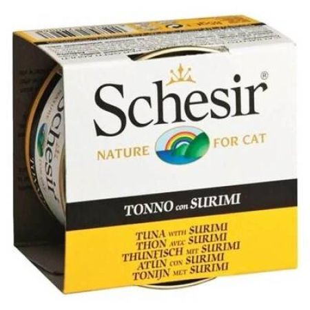 Schesir Ton Balıklı ve Surimili Jöleli Kedi Konservesi 85 gr