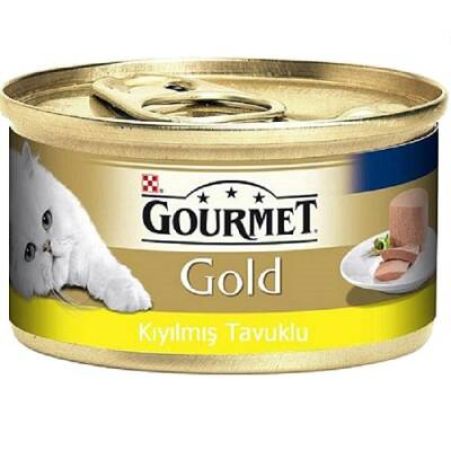 Gourmet Gold Kıyılmış Tavuklu Konserve Yetişkin Kedi Maması 85 gr