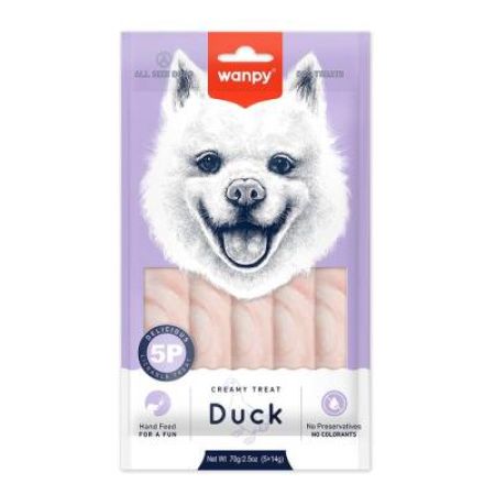 Wanpy Ördekli Krema Köpek Ödülü 5 X 14 gr