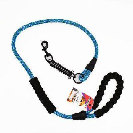 EuroDog Reflektörlü Köpek Gezdirme Tasması 14 Mm 120 Cm Mavi