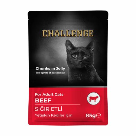 Challenge Sığır Etli Pouch Kedi Konservesi 85 g