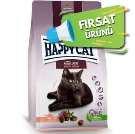 Happy Cat Sterilised Atlantic Somon Kısırlaştırılmış Kedi Maması 4 Kg x 2 Adet (Toplam 8 Kg)