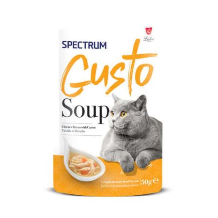 Spectrum Gusto Tavuklu ve Havuçlu Kedi Çorbası 50gr