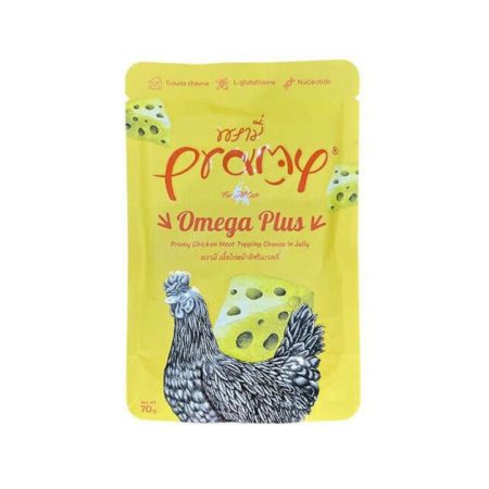 Pramy Omega Plus Jöle İçinde Tavuk ve Peynir Kedi Yaş Maması 70gr