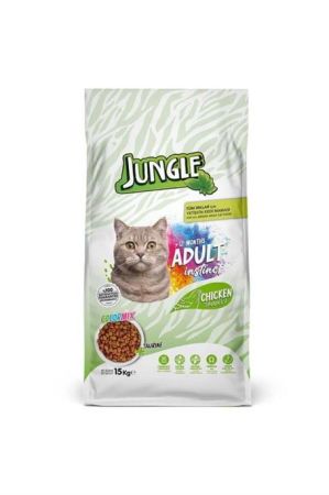 Jungle Color Mix Tavuklu Kedi Maması 15 Kg