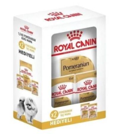 Royal Canin Pomeranian Yetişkin Köpek Maması 1,5 Kg + 2 Adet Pocuh Hediyeli