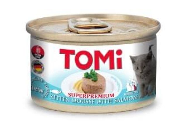 Tomi Yavru Kedi Somonlu Yaş Mama 85 gr