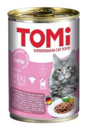 Tomi Buzağı Etli Yetişkin Kedi Konservesi 400 Gr