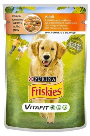 Friskies YetişkinTavuklu Köpek Konservesi 100 gr