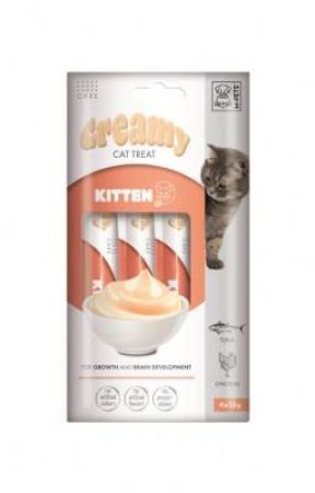 M-Pets Creamy Kitten Tavuklu ve Tuna Balıklı Yavru Kedi Ödülü 4x15 Gr