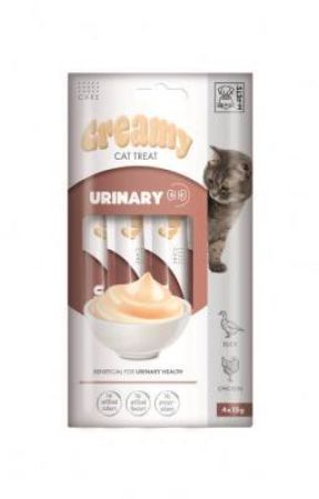 M-Pets Creamy Urinary Tavuklu ve Ördekli Kedi Ödülü 4x15 Gr