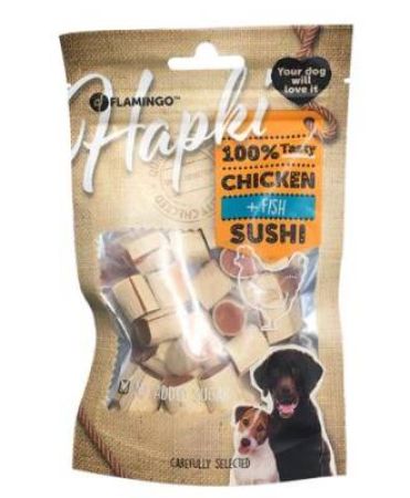 Flamingo Hapki Sushi Tavuk ve Balıklı Glutensiz Köpek Ödül Maması 85 Gr
