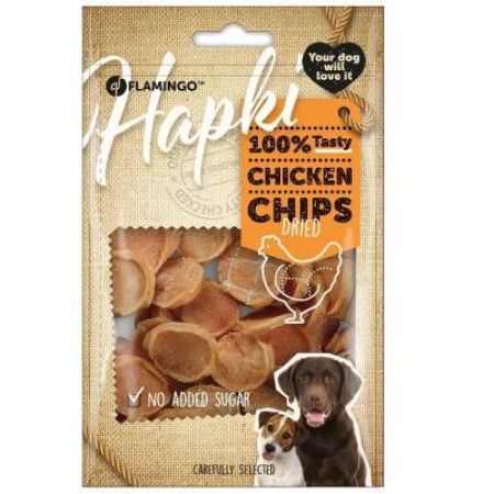 Flamingo Hapki Tavuklu Glutensiz Cips Köpek Ödülü 85 Gr