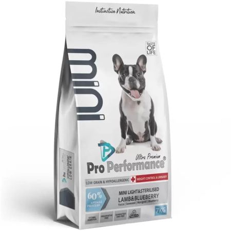 Pro Performance Hipolaerjenik Kuzu Etli ve Yaban Mersinli Küçük Irk Kısırlaştırılmış Köpek Maması 7 Kg
