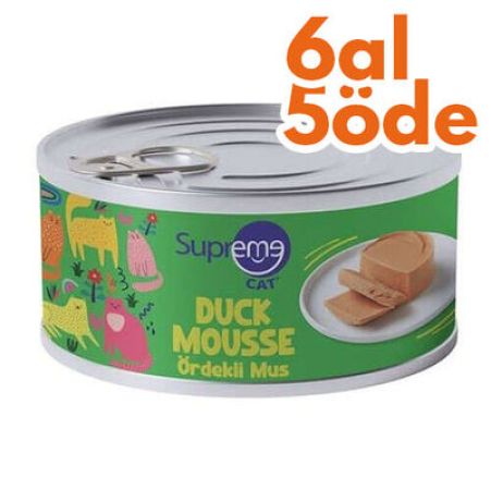 Supreme Ördek Etli Püre Kedi Yaş Maması 85 Gr - 6 Al 5 Öde