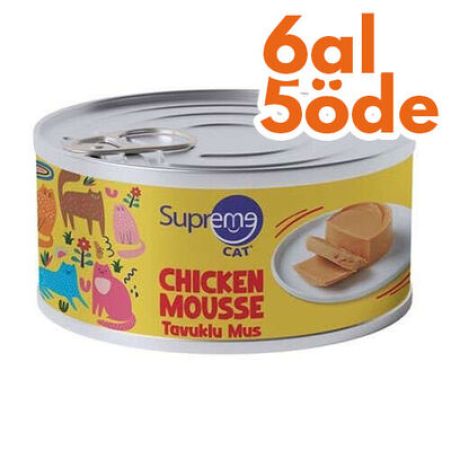 Supreme Tavuk Etli Püre Kedi Yaş Maması 85 Gr - 6 Al 5 Öde