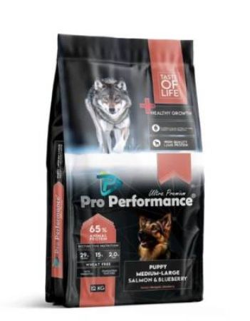 Pro Performance Ultra Premium Orta ve Büyük Irklar İçin Somonlu ve Yaban Mersinli Yavru Köpek Maması 12 Kg