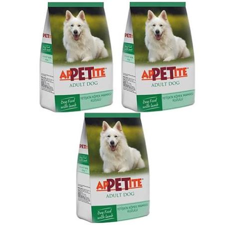 Appetite Kuzulu Yetiskin Köpek Mamasi 3kg*3 Adet