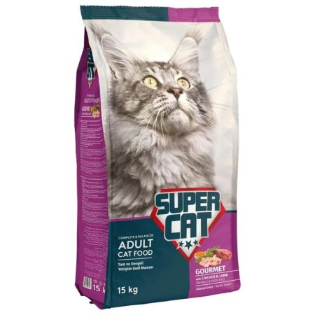 Super Cat Gurme Yetişkin Kedi Maması 15 kg