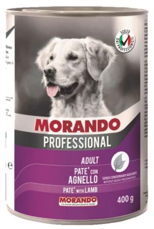 Morando Kuzu Etli Kıyılmış Yetişkin Köpek Konservesi 400 Gr 24 Adet