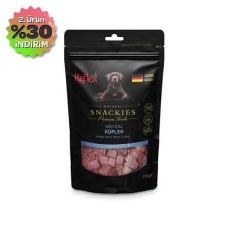 Reflex Snackies Natural Keçi Etli Küp Tahılsız Köpek Ödül Maması 170gr